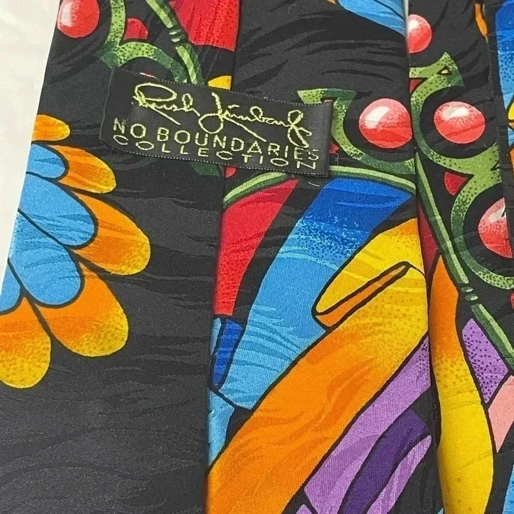 Rush Limbaugh No Boundaries collection 100% silk men’s tie made in the USA blue